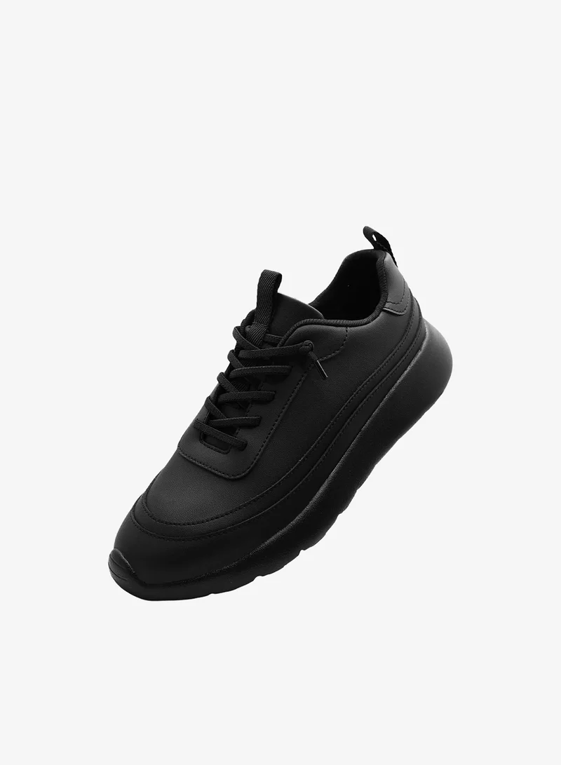 DUOZOULU Faux Leather Trainer